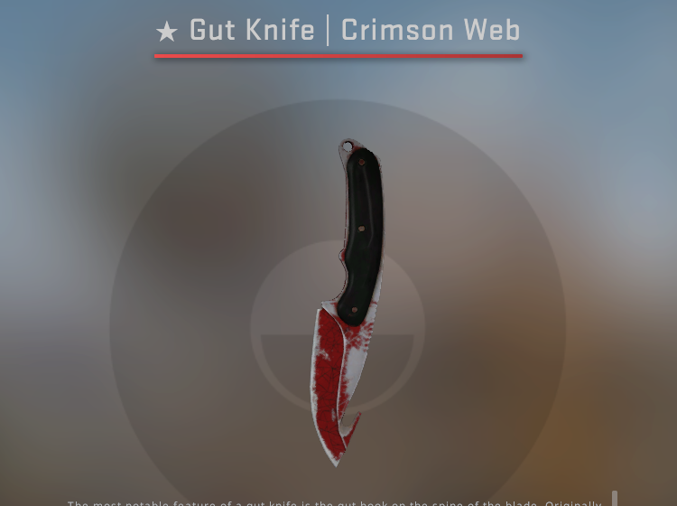 Gut Knife Crimson Web