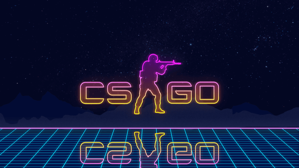 CSGO logo lighted