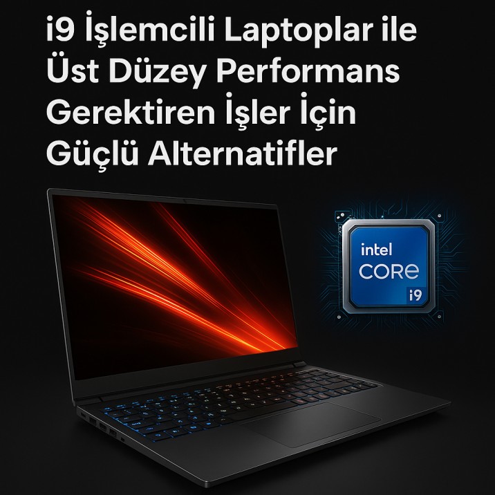 i9 işlemcili laptoplar ile üst düzey performans gerektiren işler için güçlü alternatifler